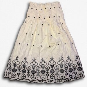 Size Large Y2K Wetseal Strapless Babydoll Top FLAWED